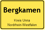 Ortseingangsschild der Stadt Bergkamen